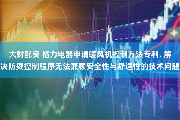 大财配资 格力电器申请暖风机控制方法专利, 解决防烫控制程序无法兼顾安全性与舒适性的技术问题