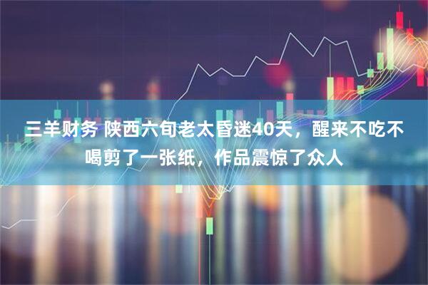 三羊财务 陕西六旬老太昏迷40天，醒来不吃不喝剪了一张纸，作品震惊了众人