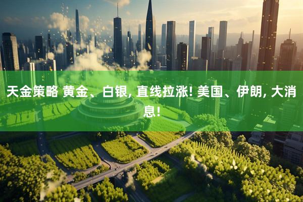 天金策略 黄金、白银, 直线拉涨! 美国、伊朗, 大消息!