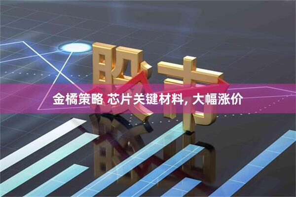金橘策略 芯片关键材料, 大幅涨价